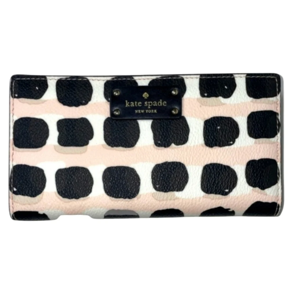 Kate Spade Neda Grove Slim Snap Leather Wallet